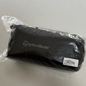 TaylorMade Signature Collection Black Travel Pouch with Logo